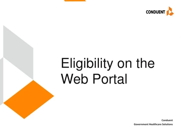 Eligibility on the Web Portal