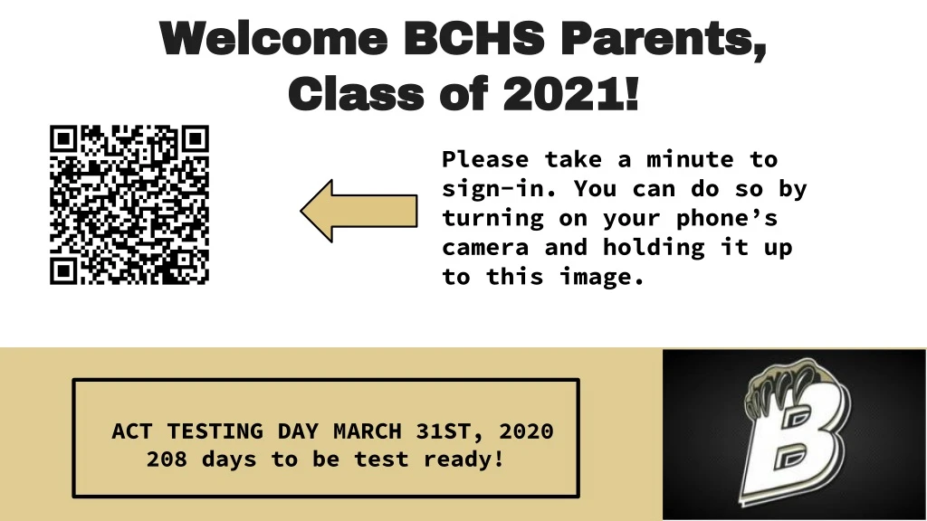 welcome bchs parents class of 2021