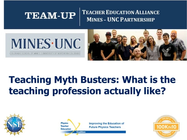 Teaching Myth Busters: What is the teaching profession actually like?