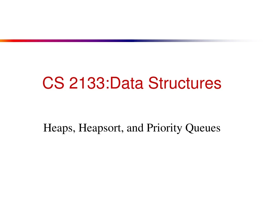 cs 2133 data structures