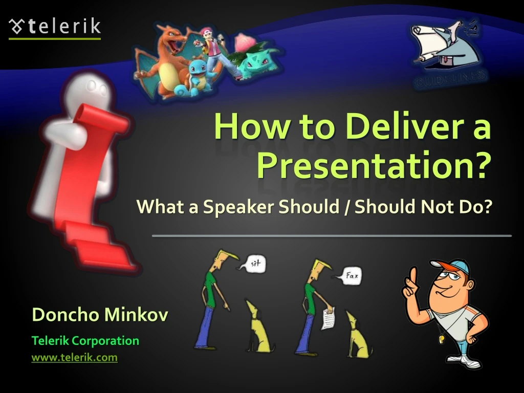 how to deliver a presentation
