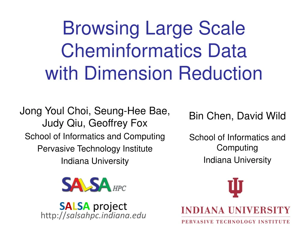 browsing large scale cheminformatics data with dimension reduction