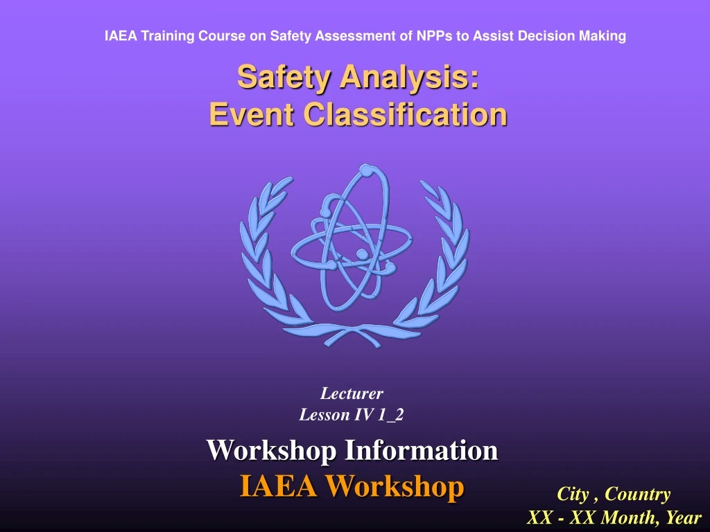 safety analysis event classification
