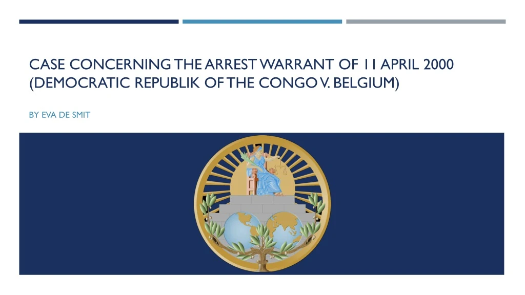 case concerning the arrest warrant of 11 april 2000 democratic republik of the congo v belgium
