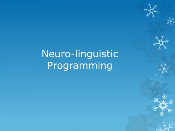 Neuro-linguistic Programming