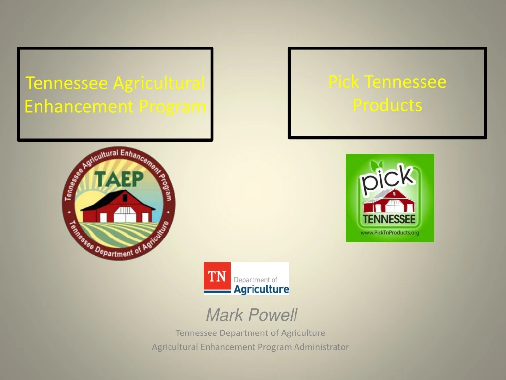 tennessee agricultural enhancement program