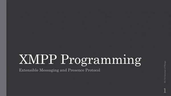 XMPP Programming