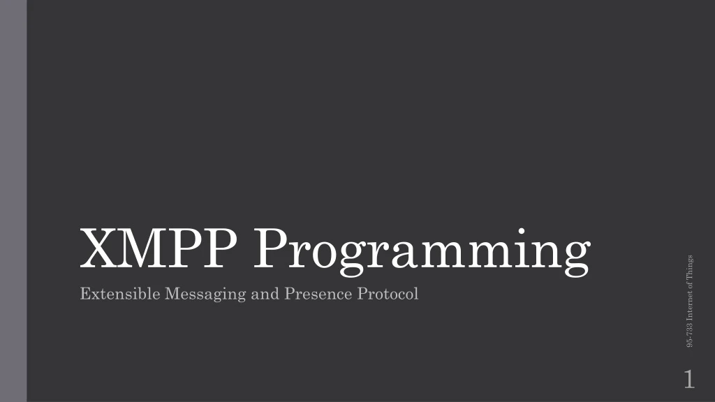 xmpp programming