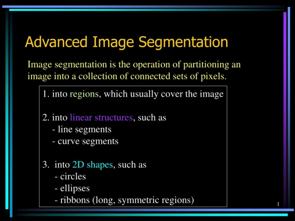 Advanced Image Segmentation