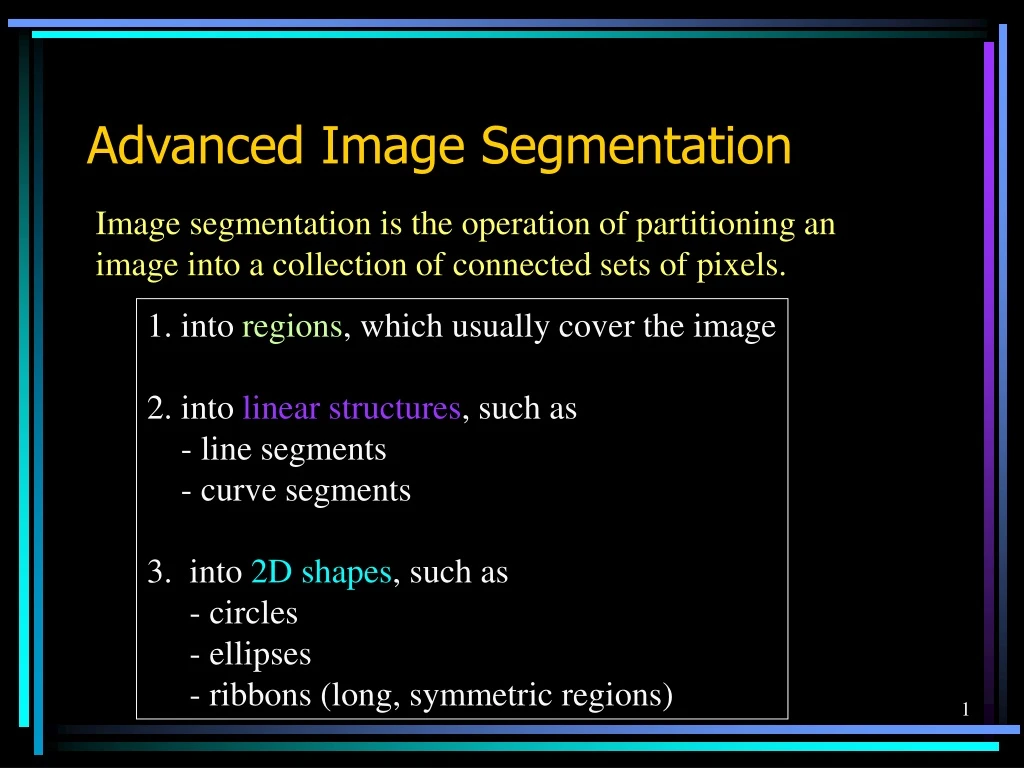 advanced image segmentation