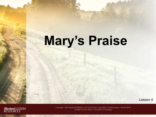 Mary’s Praise