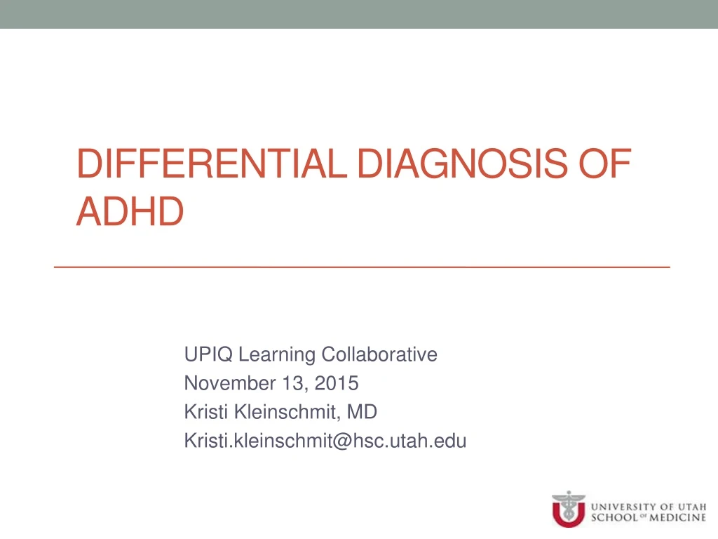 differential diagnosis of adhd