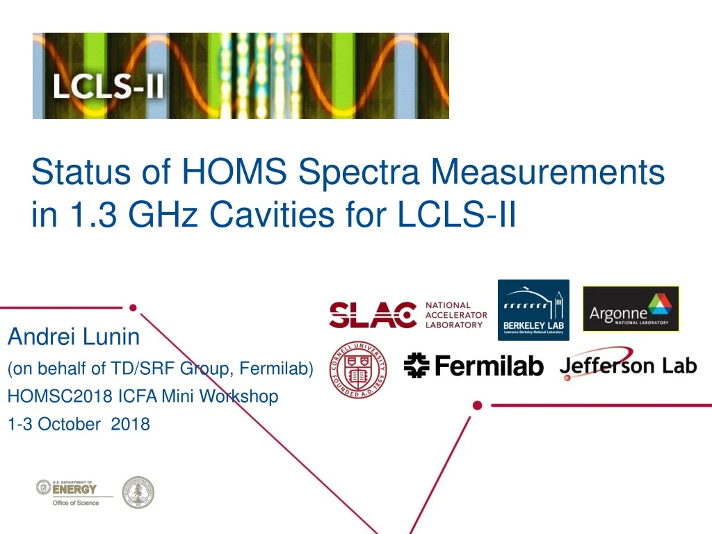 status of homs spectra measurements in 1 3 ghz cavities for lcls ii