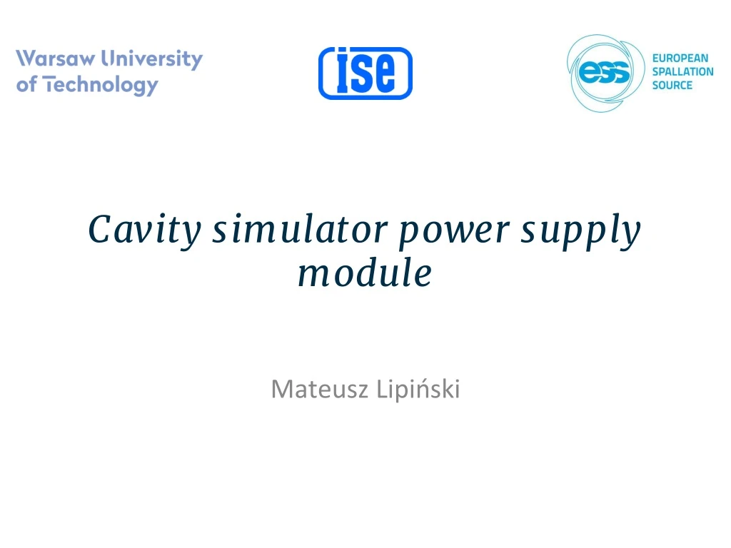 cavity simulator power supply module