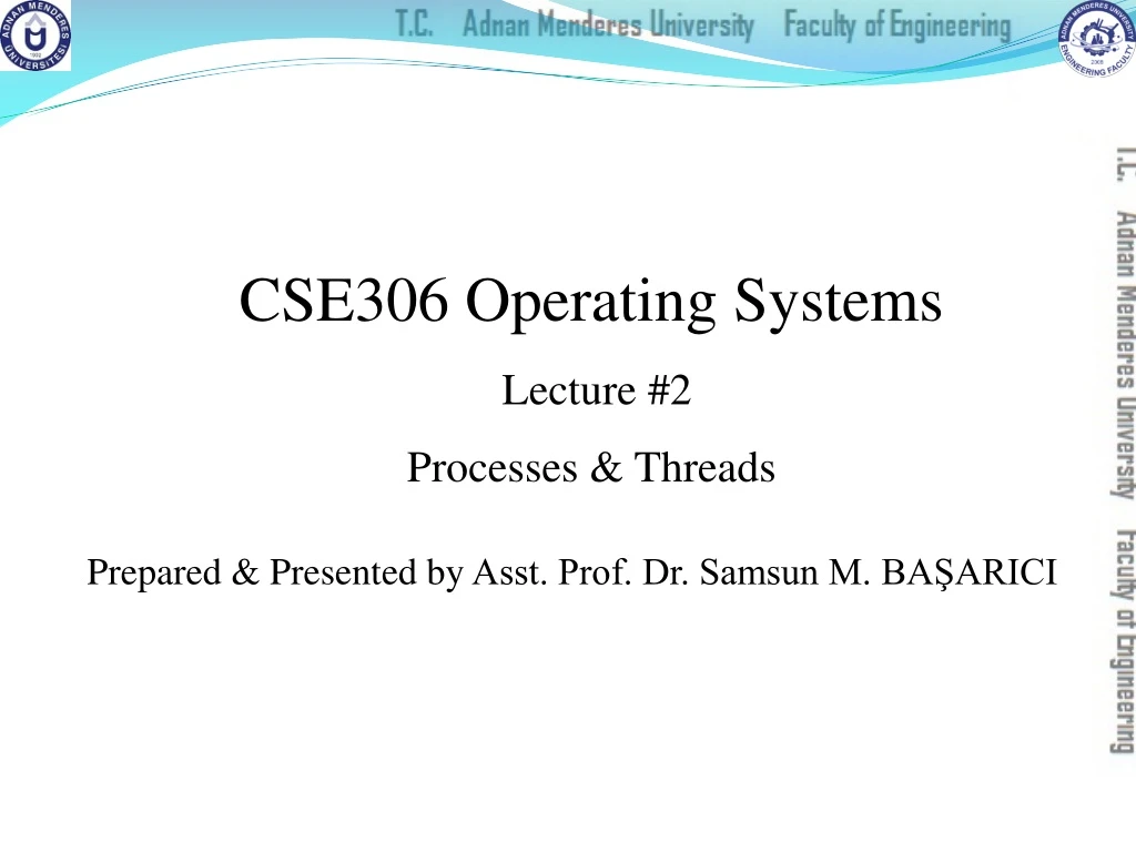 cse306 operating systems lecture 2 processes