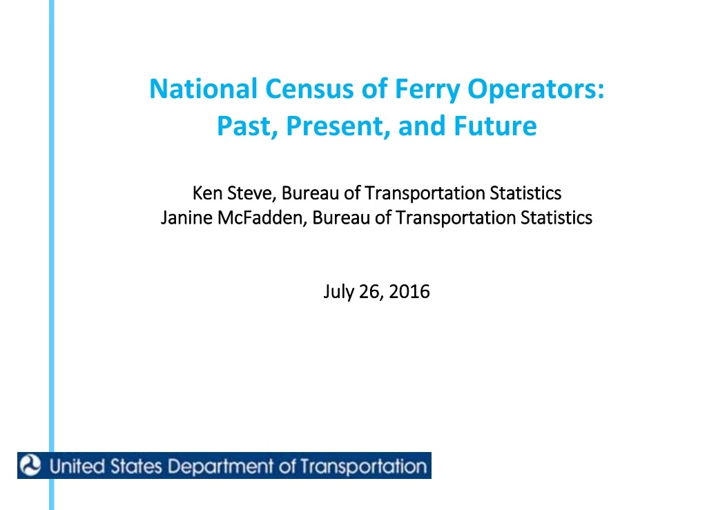 national census of ferry operators past present