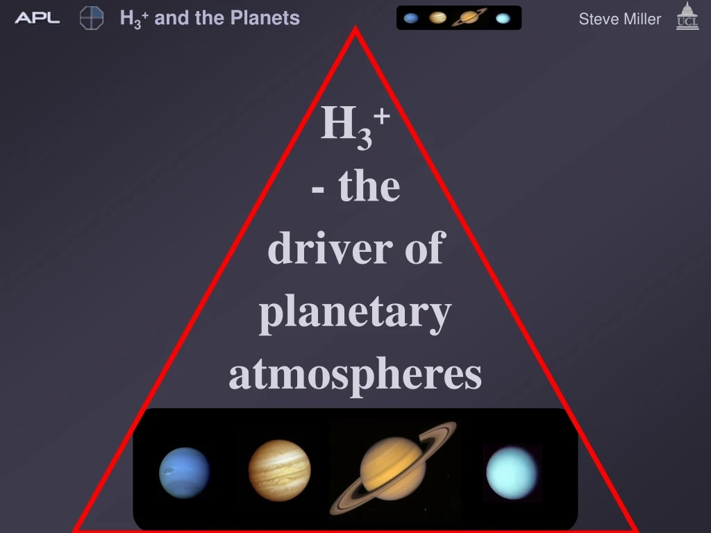 h 3 and the planets