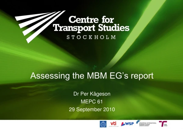 Assessing the MBM EG’s report
