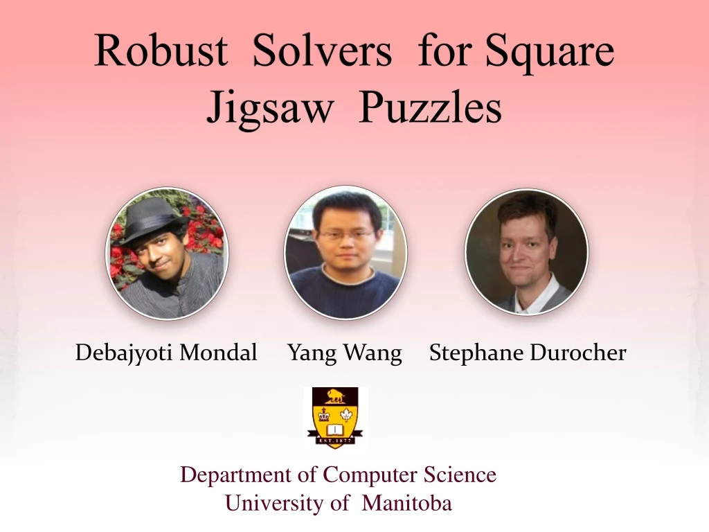 robust solvers for square jigsaw puzzles