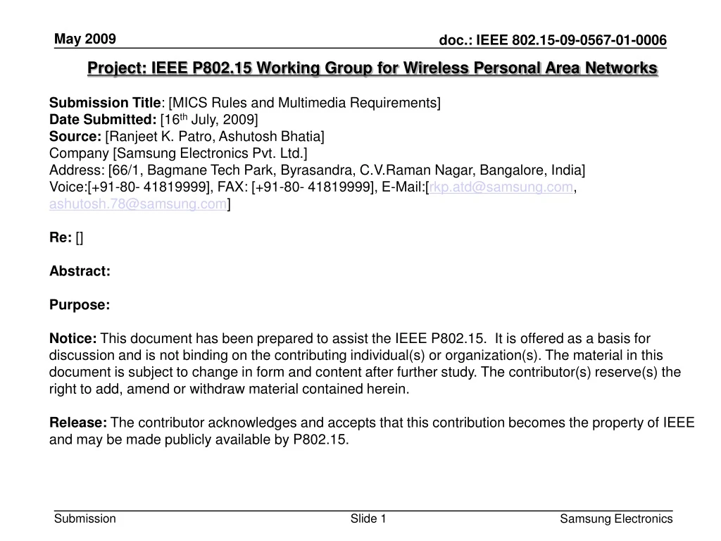 project ieee p802 15 working group for wireless