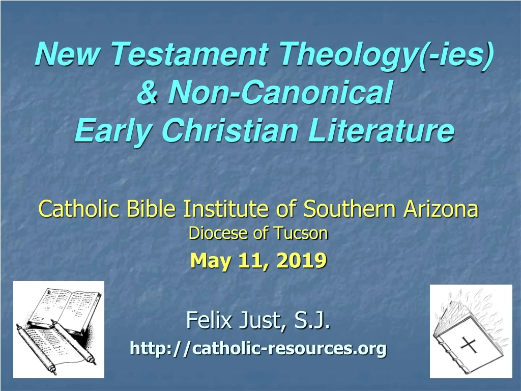 new testament theology ies non canonical early christian literature