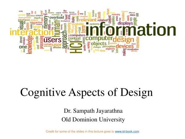 Cognitive Aspects of Design
