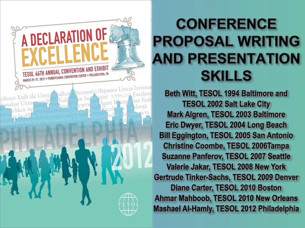 conference proposal writing and presentation