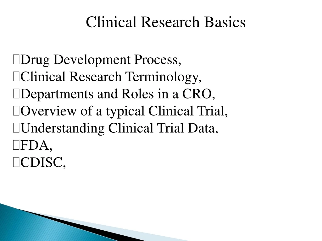 clinical research basics drug development process