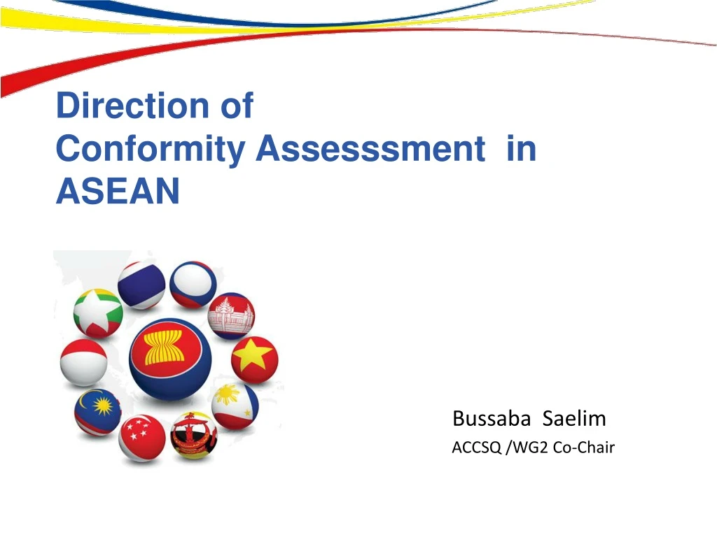 direction of conformity assesssment in asean