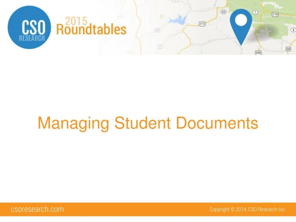 Managing Student Documents