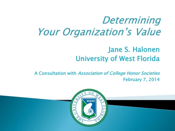 Determining Your Organization’s Value