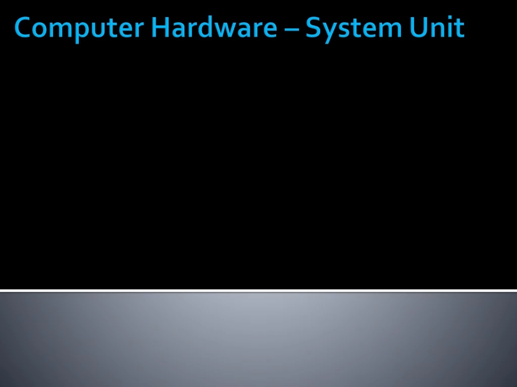 computer hardware system unit