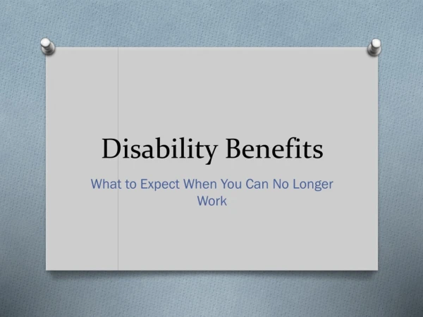 Disability Benefits