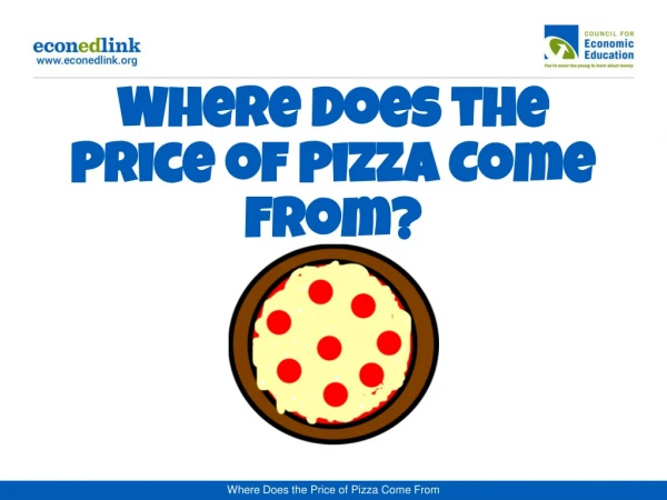 Where Does the Price of Pizza Come From?