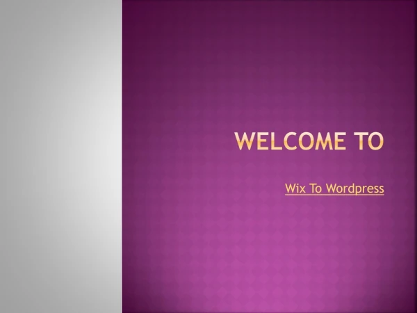 Wix website to Wordpress | Migrate Wix to Wordpress