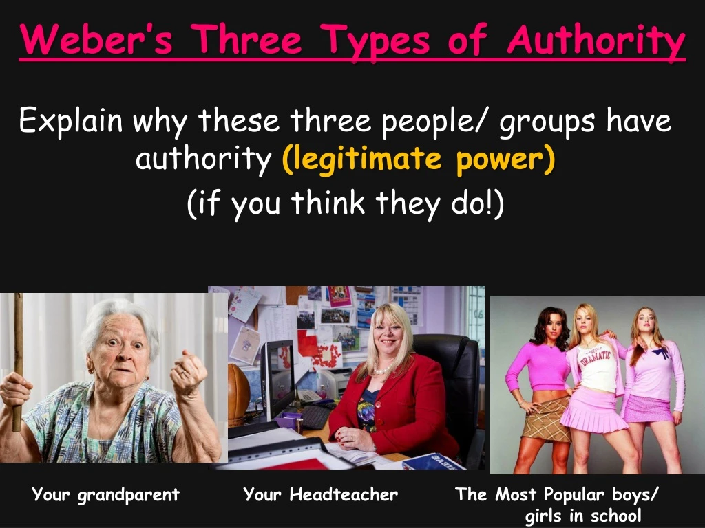 weber s three types of authority