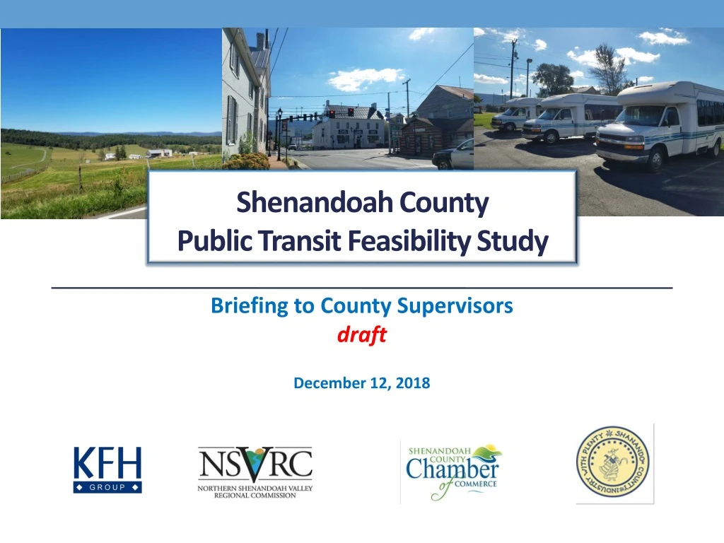 shenandoah county public transit feasibility study