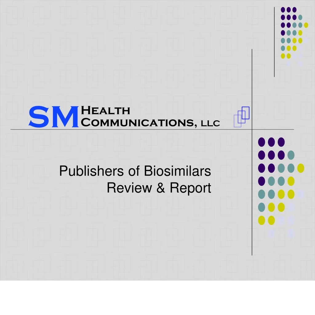 publishers of biosimilars review report