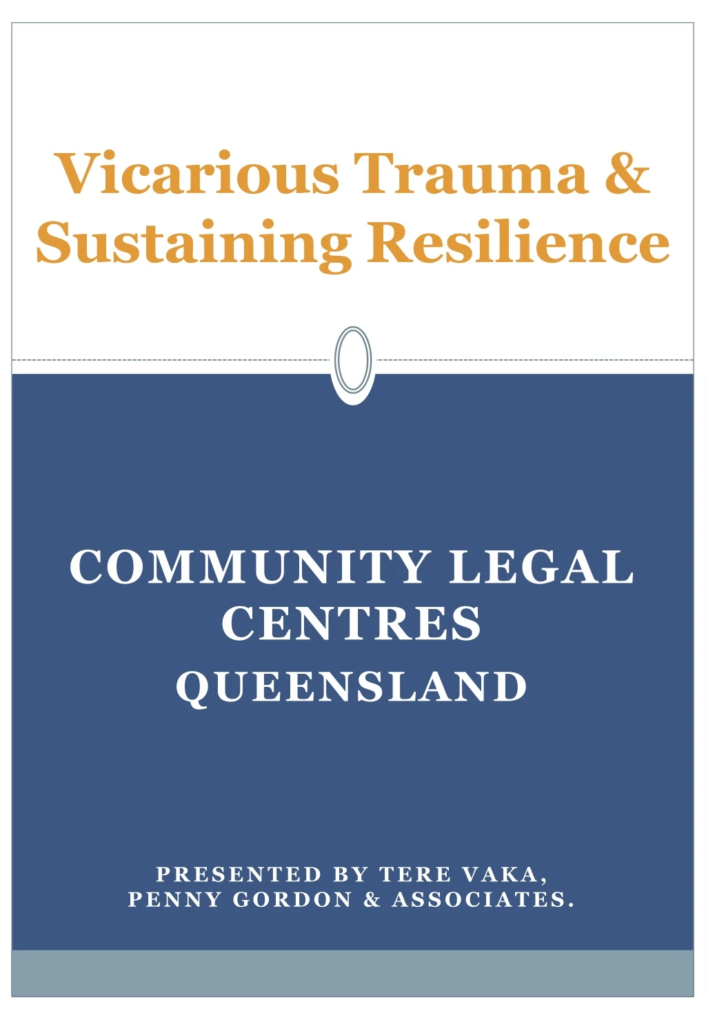 vicarious trauma sustaining resilience