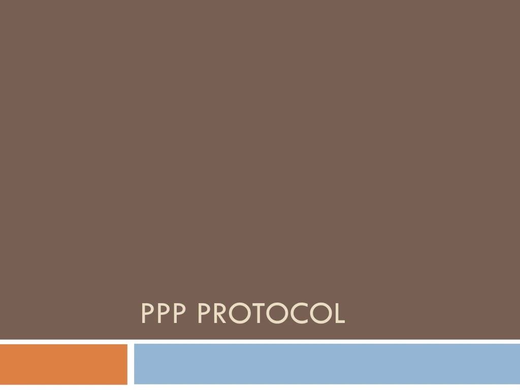 ppp protocol
