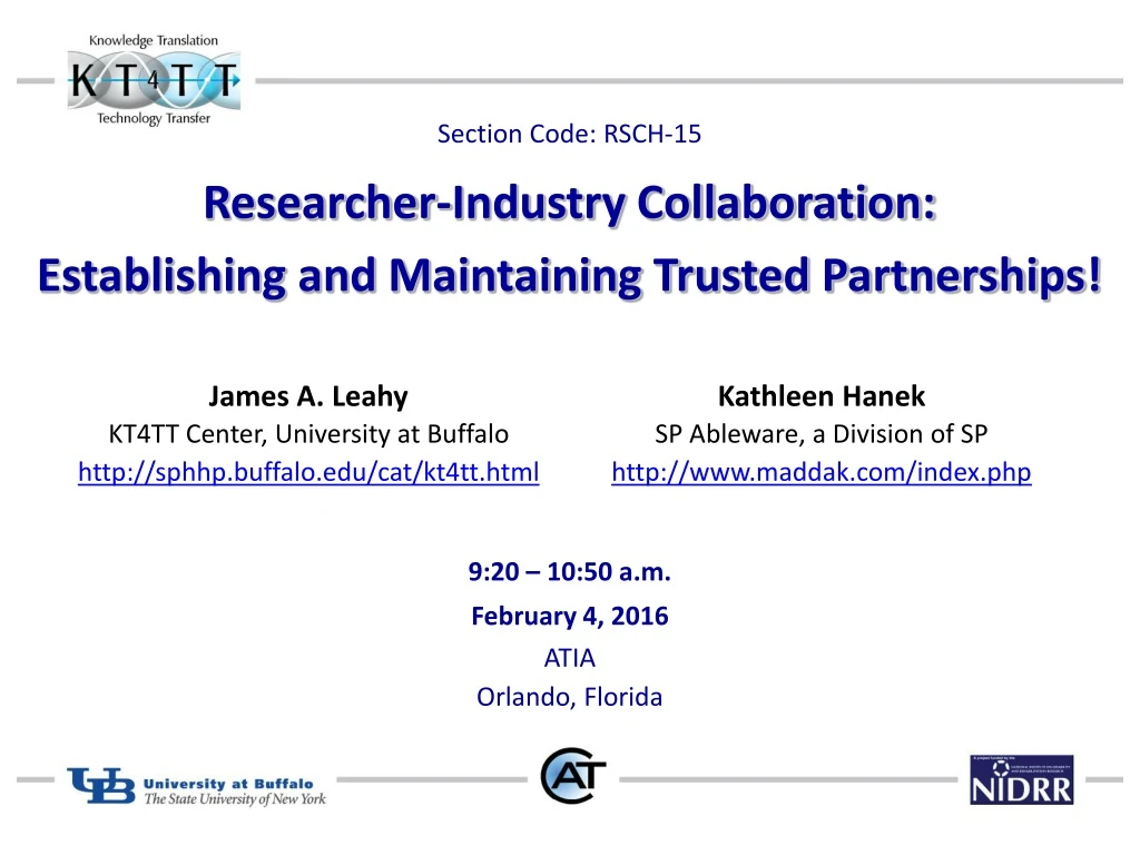 researcher industry collaboration establishing and maintaining trusted partnerships