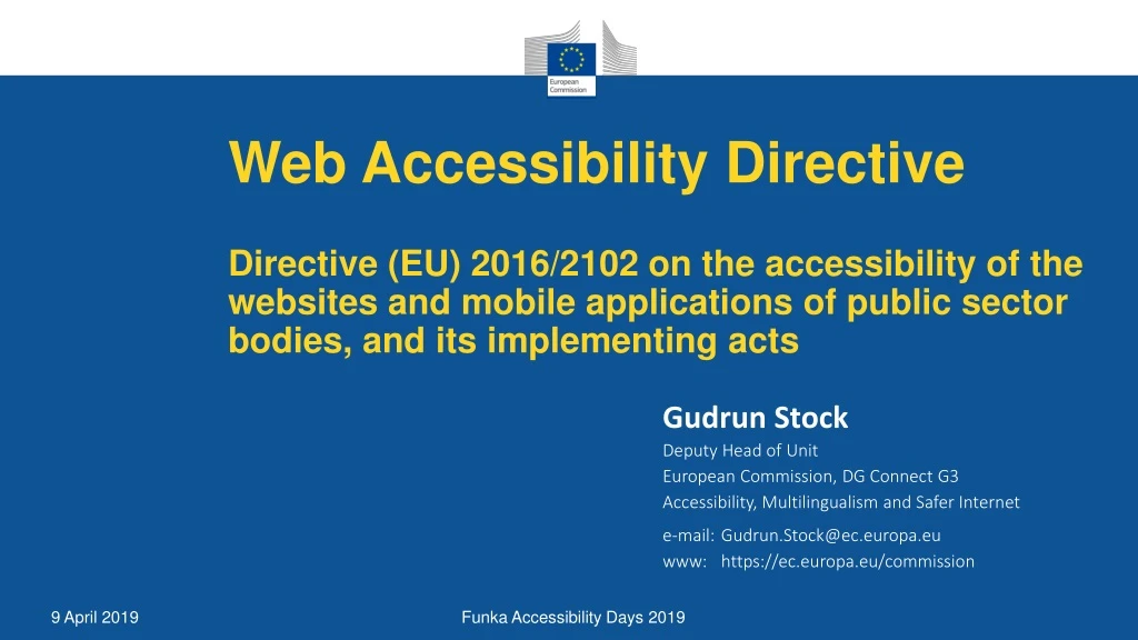web accessibility directive directive eu 2016