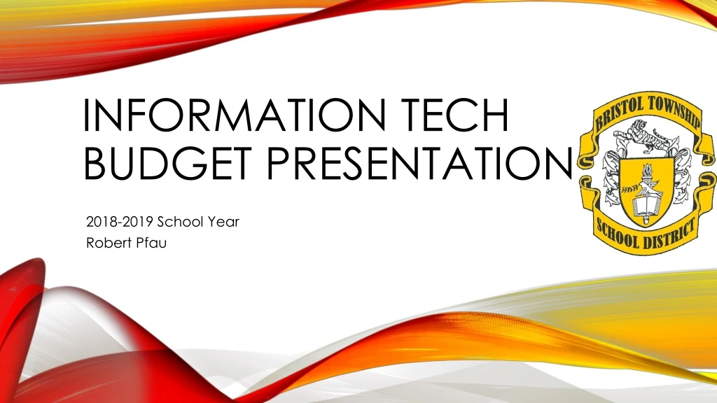 information tech budget presentation