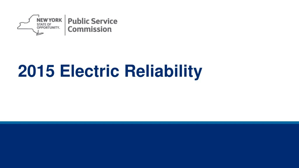 2015 electric reliability
