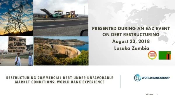 restructuring commercial debt under unfavorable market conditions: World bank experience