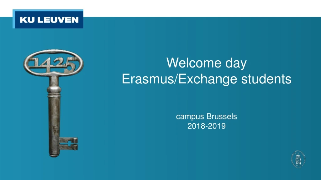 welcome day erasmus exchange students