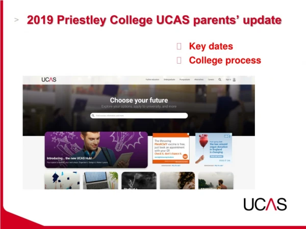 2019 Priestley College UCAS parents’ update