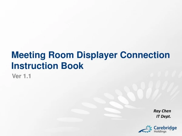 Meeting Room Displayer Connection Instruction Book