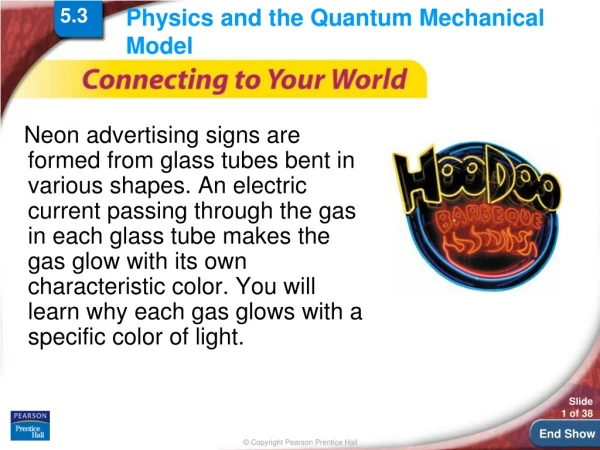 Physics and the Quantum Mechanical Model