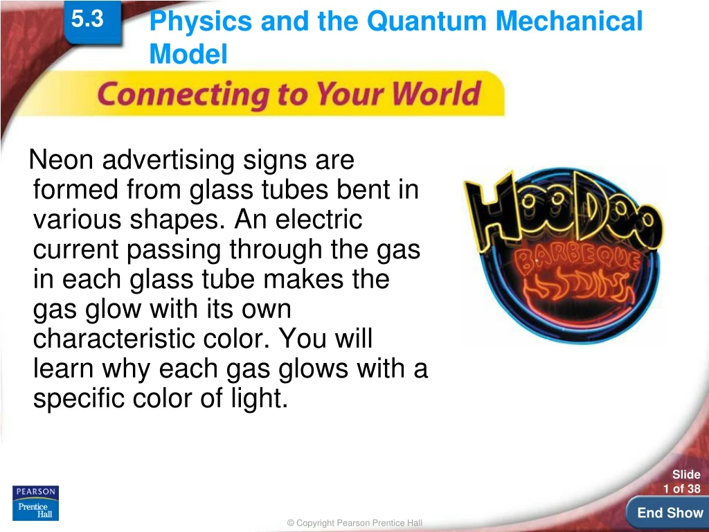 physics and the quantum mechanical model